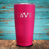 German Shepherd Love Coated Drinkware