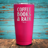 Coffee Books & Rain Coated Drinkware