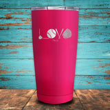 Softball Love Coated Drinkware