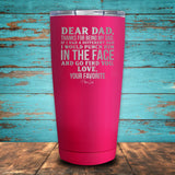 Dear Dad Coated Drinkware