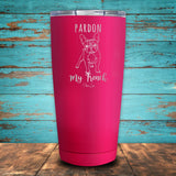 Pardon My French Coated Drinkware