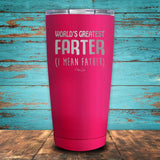 Worlds Greatest Farter Coated Drinkware