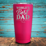 World's Best Dad Coated Drinkware