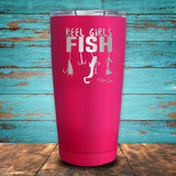 Reel Girls Fish Coated Drinkware