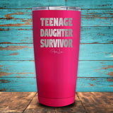 Teenage Daughter Survivor Coated Drinkware