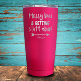 Messy Bun & Getting Stuff Done Coated Drinkware