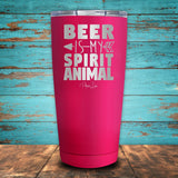 Beer Is My Spirit Animal Coated Drinkware