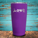 Soccer Love Coated Drinkware