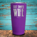 State Trooper Wife Coated Drinkware