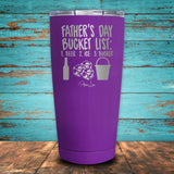 Father's Day Bucket List Coated Drinkware