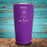 Pardon My French Coated Drinkware