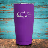Hair Stylist Love Coated Drinkware