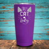 Crazy Cat Lady Coated Drinkware