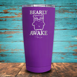 Bearly Awake Coated Drinkware