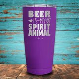 Beer Is My Spirit Animal Coated Drinkware