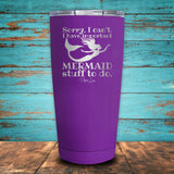 Important Mermaid Stuff Coated Drinkware