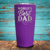 World's Best Dad Coated Drinkware
