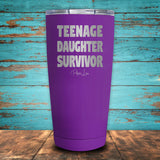 Teenage Daughter Survivor Coated Drinkware