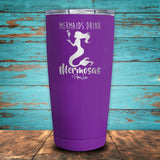 Mermaids Drink Mermosas Coated Drinkware