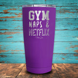 Gym Naps Netflix Coated Drinkware