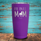 Pit Bull Mom Coated Drinkware
