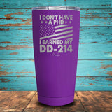 I Earned My DD-214 Coated Drinkware