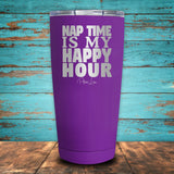 Nap Time is my Happy Hour Coated Drinkware