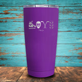 Hockey Love Coated Drinkware