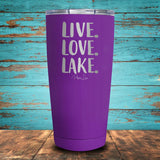 Live Love Lake Coated Drinkware