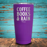 Coffee Books & Rain Coated Drinkware