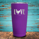 Chicken Love Coated Drinkware