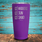 Checklist - Margaritas, Sun, Sand Coated Drinkware