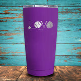 Softball Love Coated Drinkware