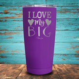 I Love My Big Coated Drinkware