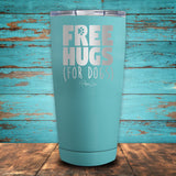 Free Hugs (for dogs) Coated Drinkware