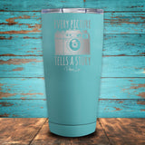 Every Picture Tells A Story Coated Drinkware