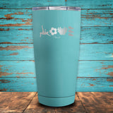Soccer Love Coated Drinkware