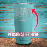 Dear Wife (CUSTOM) Coated Drinkware