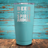 Beer Is My Spirit Animal Coated Drinkware