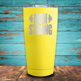 Mom Strong Coated Drinkware