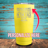 Dear Husband (CUSTOM) Coated Drinkware
