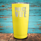 Police Wife Coated Drinkware