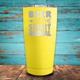 Beer Is My Spirit Animal Coated Drinkware