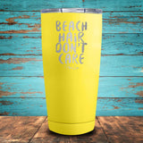 Beach Hair, Don't Care Coated Drinkware
