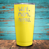 Wife Mom Mermaid Coated Drinkware
