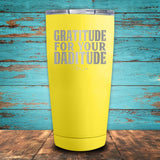 Gratitude for Daditude Coated Drinkware
