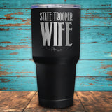 State Trooper Wife Coated Drinkware