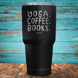 Yoga Coffee Books Coated Drinkware