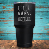Cheer Naps Netflix Coated Drinkware