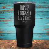 This Is Probably Gin & Tonic Coated Drinkware